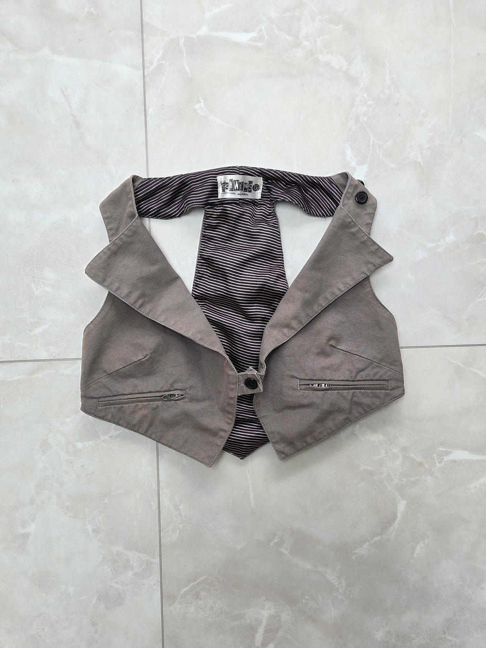 Shwings Striped Black and White Lined Garment